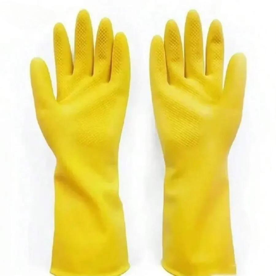 

Durable Unisex Rubber Dishwashing Gloves Waterproof Kitchen Cut Resistant Latex Protection Household