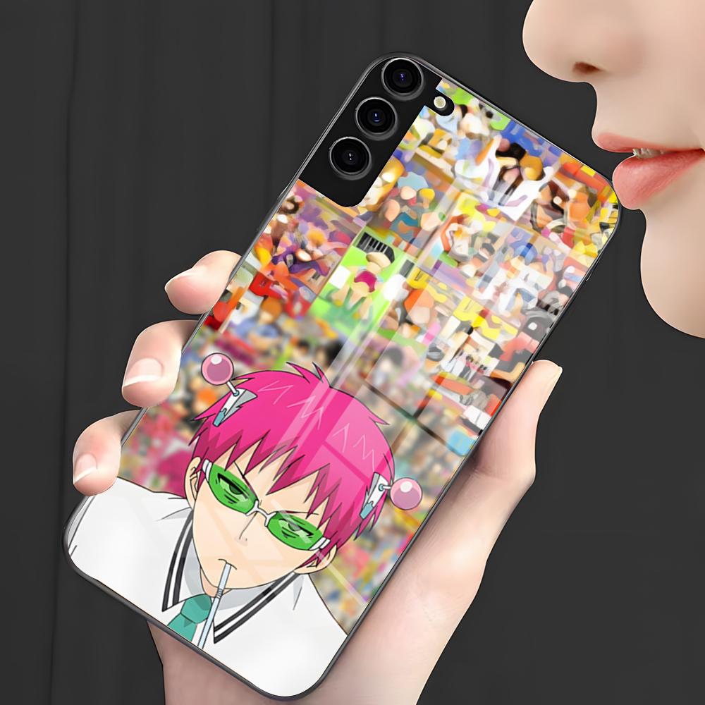 Anime K-Kusuo Saiki Phone Case For Samsung A25 A13 A33 5G A54 A36 A35 A56 A52 A14 Shockproof Glass Cover