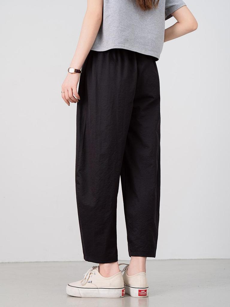 Summer High-Waist Slimming Harem Pants: Fashionable, Lightweight, Loose-Fit