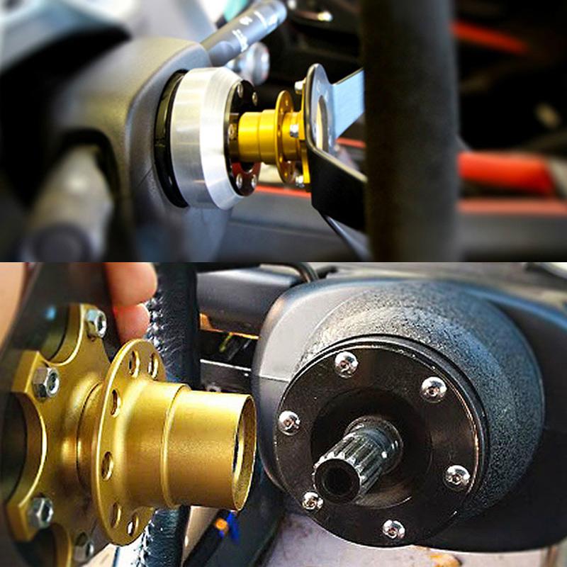 Universal Steering Wheel Quick Release Hub Boss Kit Wheel Hub Adapter For 6 Hole Steering Wheel Hub