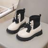 Chic Sweet Girls Princess Boots Elegant Bowknot Children's Fashion Boots Lolita Style Kids Versatile Ankle Socks Boots Versatile