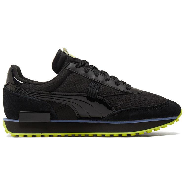 PUMA Womens Future Rider Dark Dreams Black Energy Yellow 380637-01