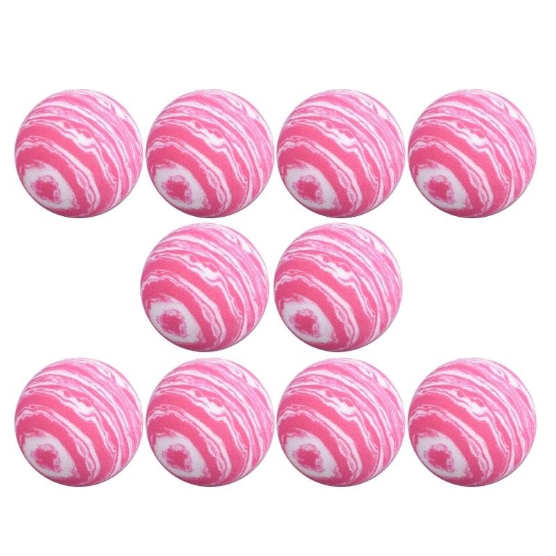 10Pcs Soft EVA Elastic Golf Balls for Indoor/Outdoor Golf Practice Sponge Practice Golf Balls Garden Golf Training Balls