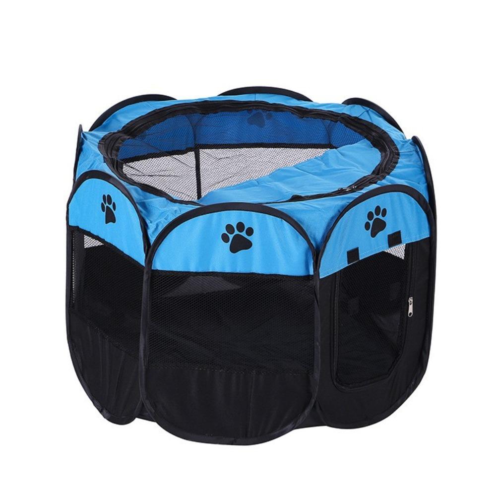 

Durable Grip Foldable Pet Tent Scratch Resistant Cat House Easy To Use Puppy Shelter Outdoor Use синий