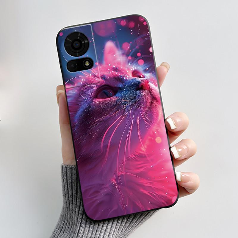 Cute Case For TCL K23 / TCL K24 Funda TCL 50 LE T510SPP Capa Printing Shell Protective Cover Soft Silicone Cartoon Black Casing