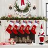 20 Inches Monogram Christmas Stockings with Letters, Large Super Soft Christmas Stockings Red Velvet with White Super Soft Plush Cuff for Christmas