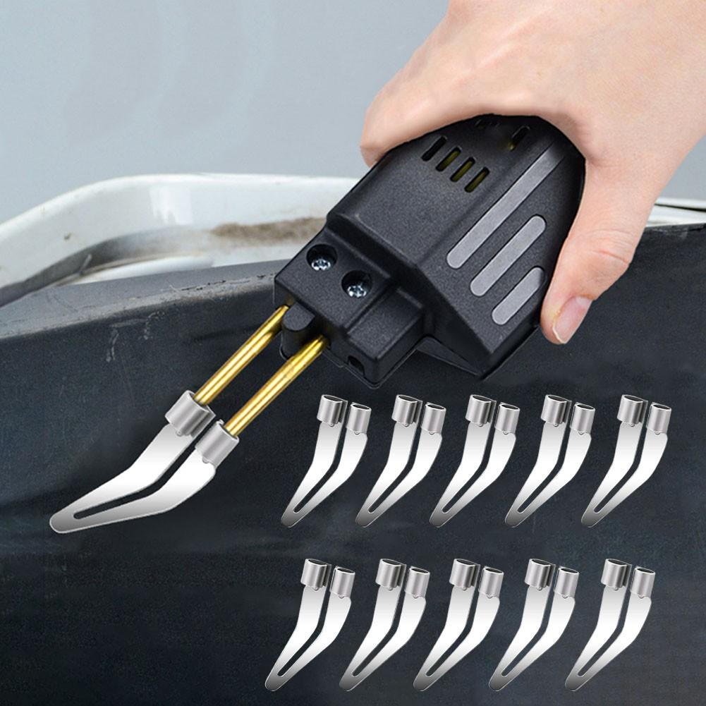 Soldering Iron Replacement Tips 10pcs Smooth Head Set for Plastic Welding