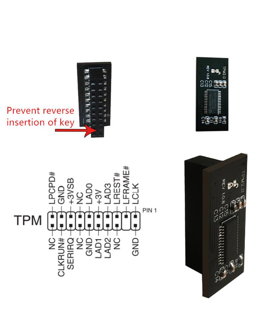 

For ASUS TPM-L R2.0 Compatible Trusted Platform TPM 2.0 Module (20 Pin)