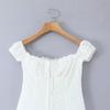 French Chic White Lace Camisole Dress: Summer Waist-Cinching Sexy Short Skirt for Women