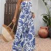 Strapless Fresh Vacation Style Printed Jumpsuit S-XL