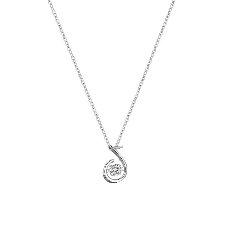 Necklace Female Smart Melody Music Note Simple Pendant Niche Design Sense Collarbone Chain Ins