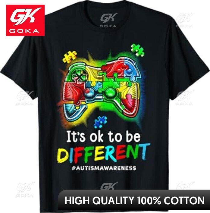 Autism Awareness Unisex Kids Boys Autism Video Graphic T Shirts Unisexs Clothing New in Tops Tees Cotton Women Funny Summer Tshrits S