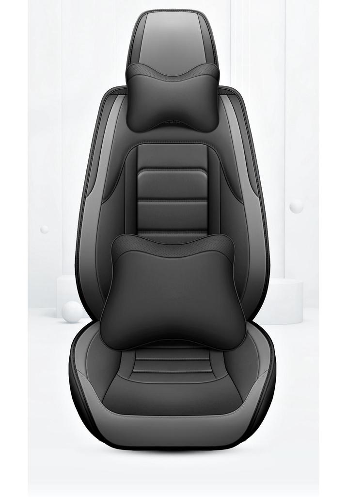All-Season Leather Car Seat Covers & Cushions with Full Coverage