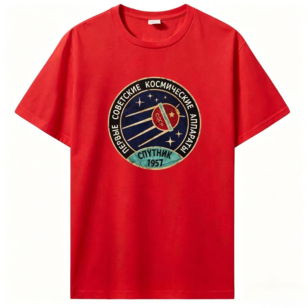 Russia CCCP Yuri Gagarin TShirt Group Team Soviet Retro Tee Sputnik Space Exploration Program Summer Unisexs Womens T Shirt