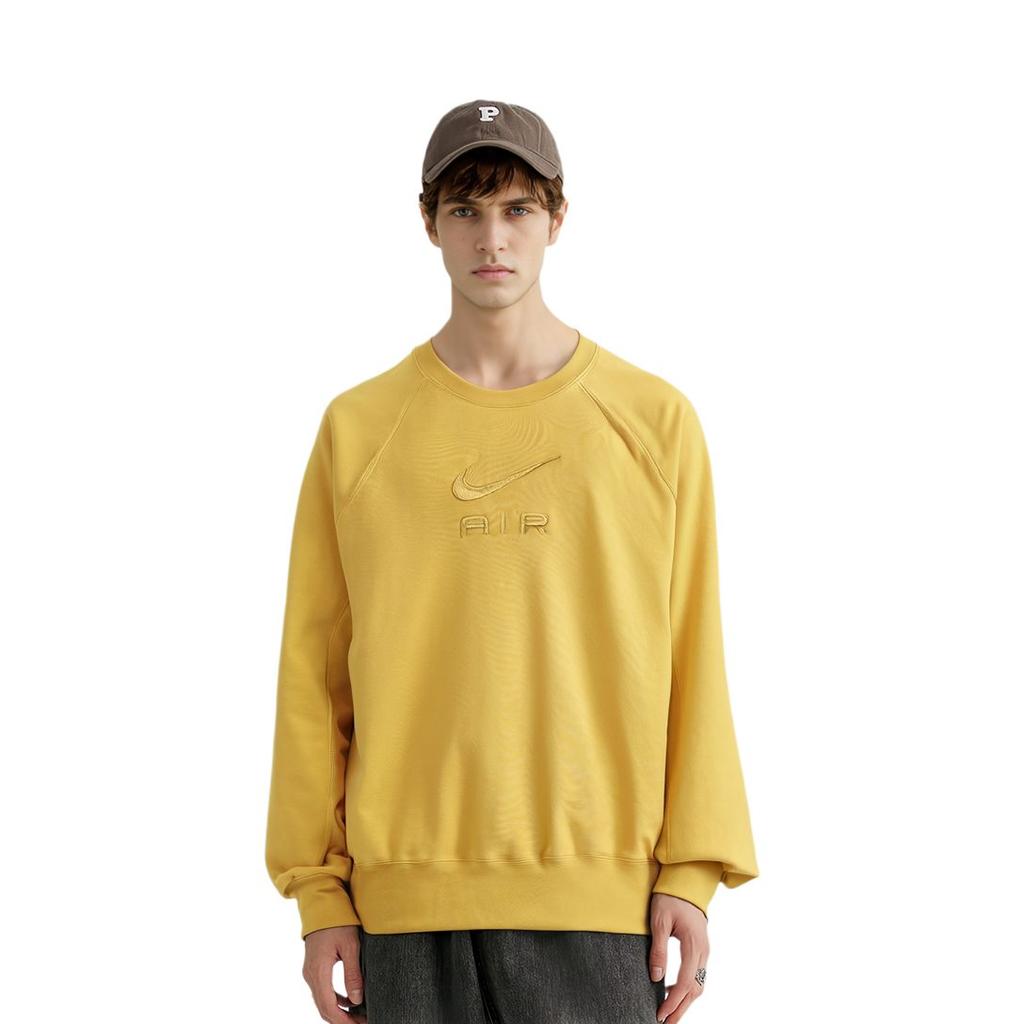 Nike Sweatshirts Men's Yellow Crew Neck Moderate Other DV9830-725