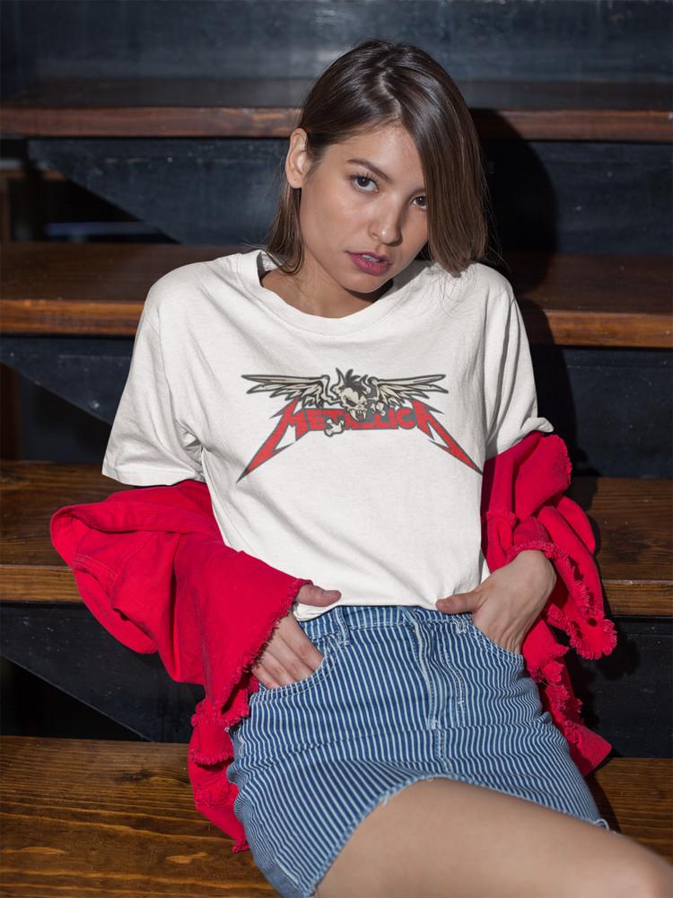 Retro METALLICA (Skull)  Konzert 70s 80s 90s Damen T-Shirt Bio-Baumwolle