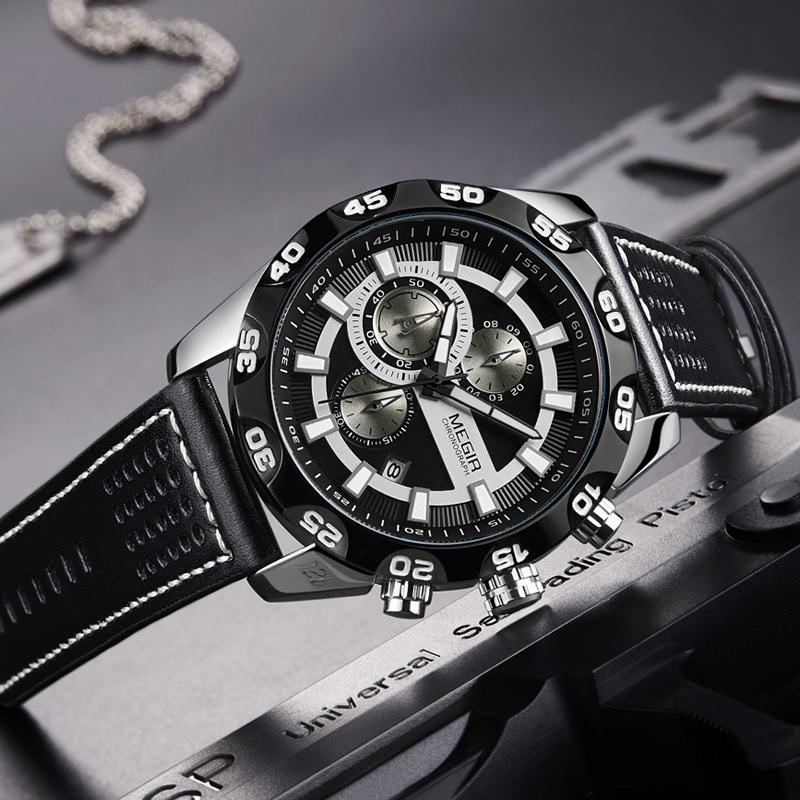 Genuine Men'S Watch Multi-Functional Fashion Sports Versatile Watc Quartz Watch 2096