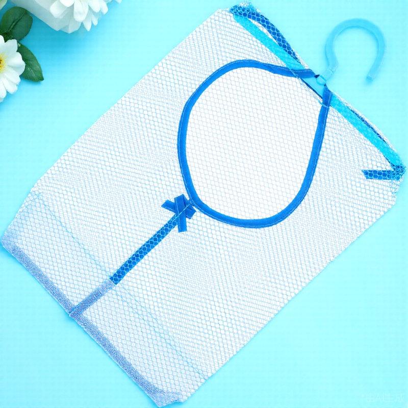 Mesh Laundry Hanging Bag Clothespin Storage Bag Bathroom Organizer Multipurpose Travel Dirty Clothes Holder Shower Storage