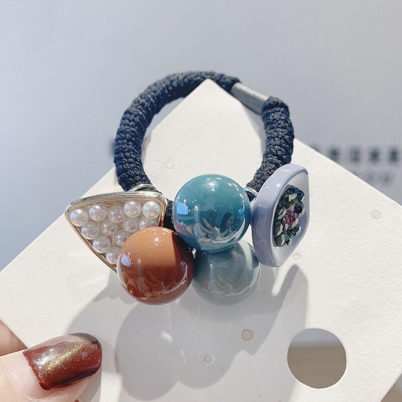 Κορεάτικο κομψό βραχιόλι με σχοινί μαλλιών Scrunchie ελαστικά λαστιχάκια μαλλιών