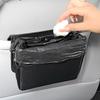 Garbage Can For Car Magnetic Lid Car Garbage Bins Backseat Trash Can Car Storage Organizer Leak-Proof Car Seat Back Storage Bag