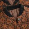 Johnature Women Vintage Print Floral Jackets Button Long Sleeve Winter Coats Warm Winter Casual Female Jackets