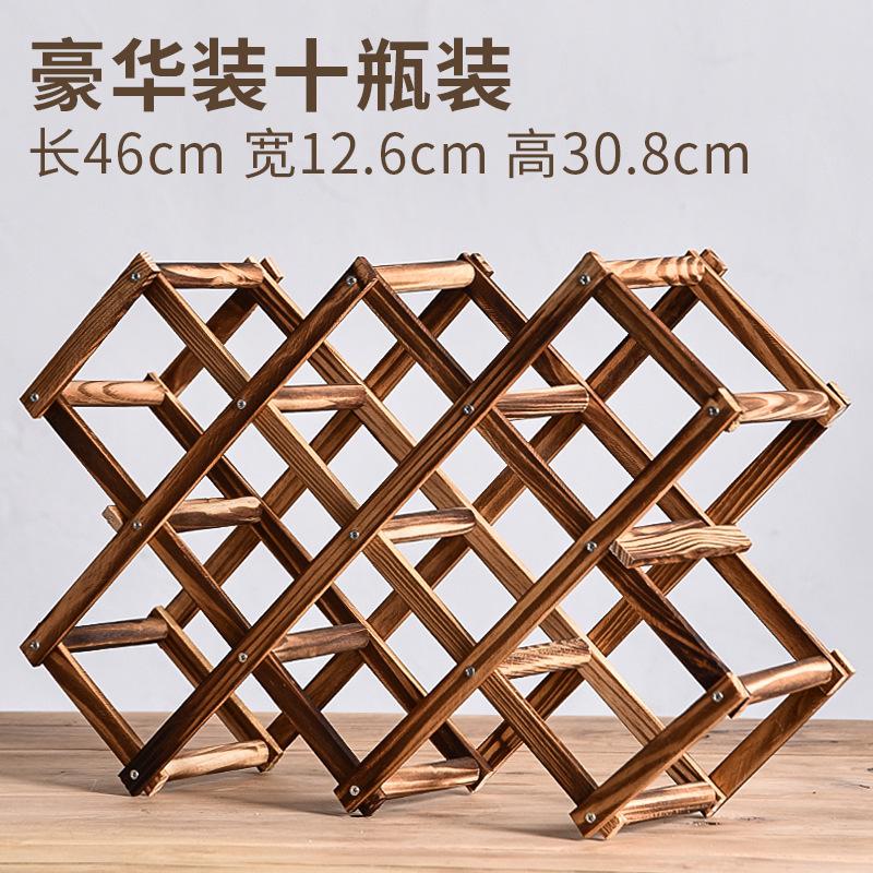 Stapelbara Vinhyllor 3, 5, 6, 10 Flaskor Trävinhyllor Hembar Verktyg Vinskåp Barverktyg