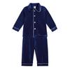 Children's Gold Velvet Pajamas - Autumn/Winter Homewear for Boys and Girls
