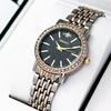 GREALY Elegant Ladies' Diamond-Set Quartz Bracelet Watch