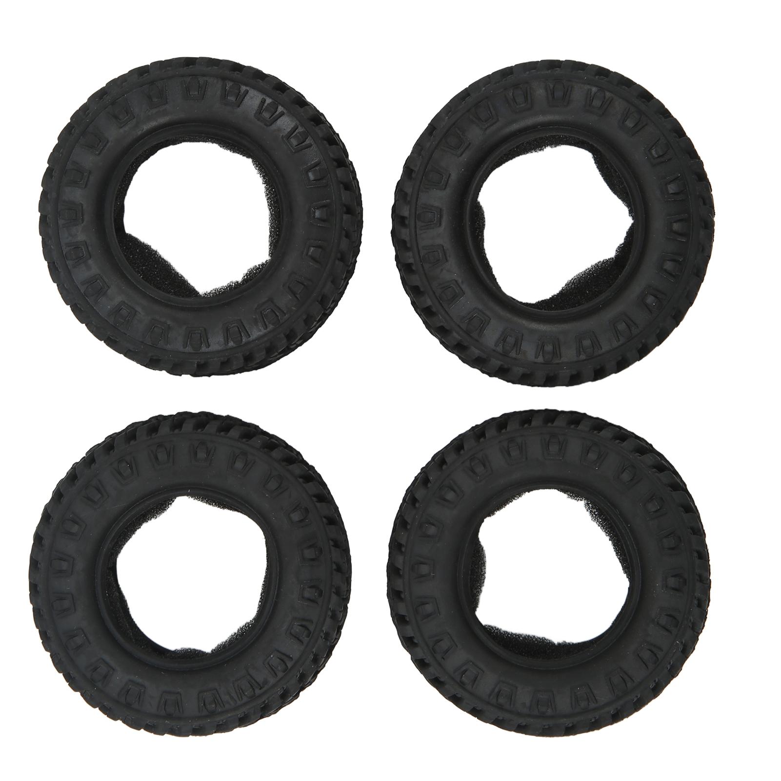 

4 шт. 1,25 дюйма RC гусеничні грязьові шини гумові шини для коліс RC автомобіля набір для FMS FCX24 для Axial SCX24 124