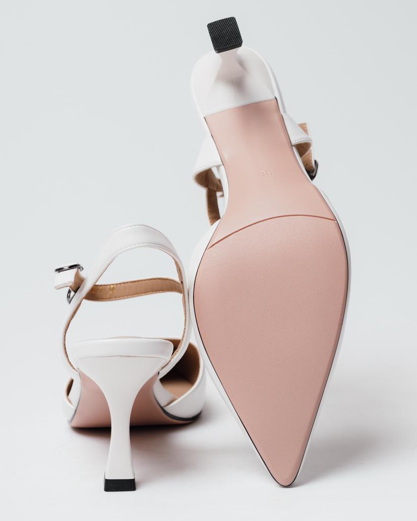 Stiletto Mules Aiformaria 9341 36 White Leather