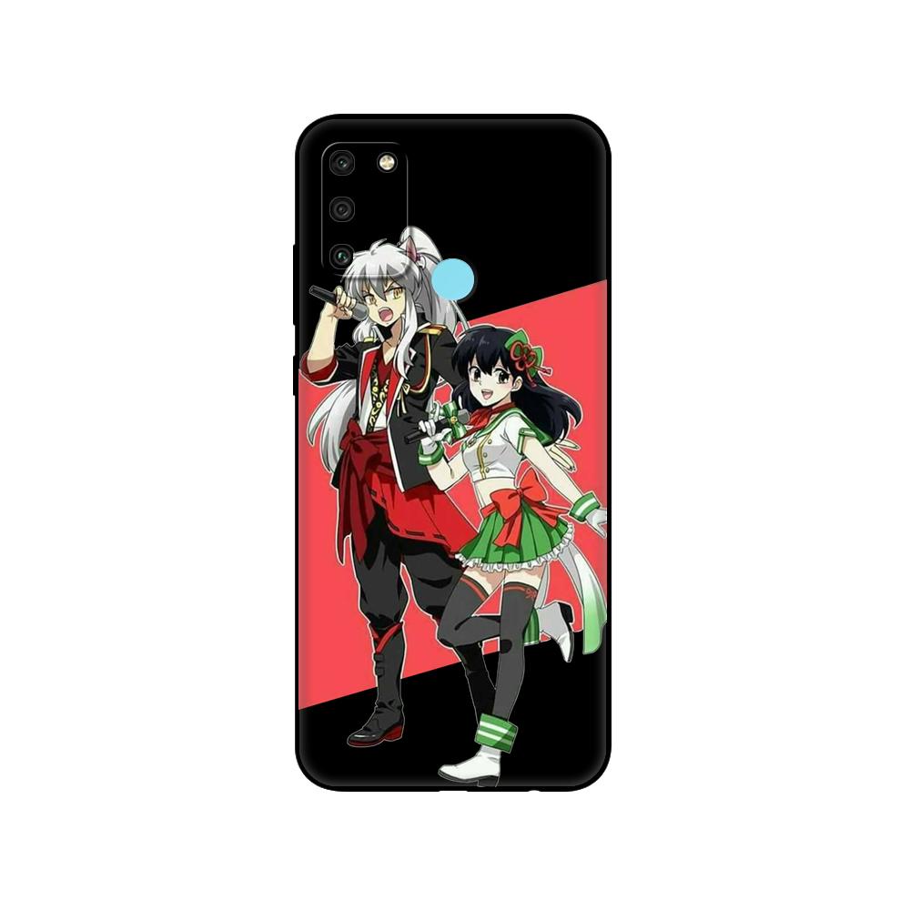 Black tpu Case For Huawei Honor 8a Prime 8s Prime 9 Lite honor 9A 9C 9X Premium 9x Pro 9S Case Cover Inuyasha