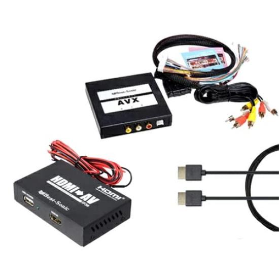 

HDMI to RCA conversion interface adapter for smartphones external input adapter for genuine display audio HDMI cable set Beat-Sonic AVX02+IF36+HDC2A +