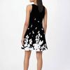 Women's Fashion Beach Dress Sleeveless Round Neck Floral Print Dress