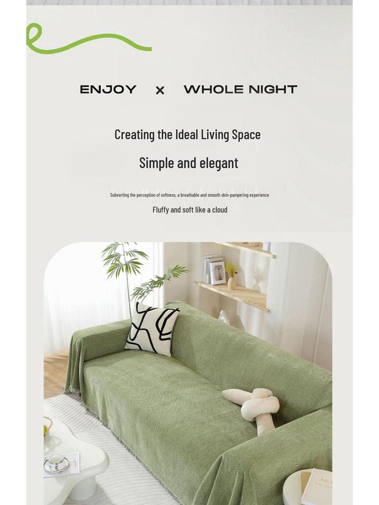 Chenille Sofa Cover: Thick, Washable, Anti-Scratch, Stain & Wear Resistant - Universal Fit for All Seasons