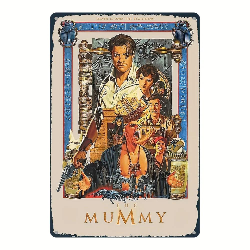 Retro Halloween Metal Sign Horror Movie Theme Shabby Iron Painting Tin Signs Wall Art Man Cave Film Theater Club Home Decoration