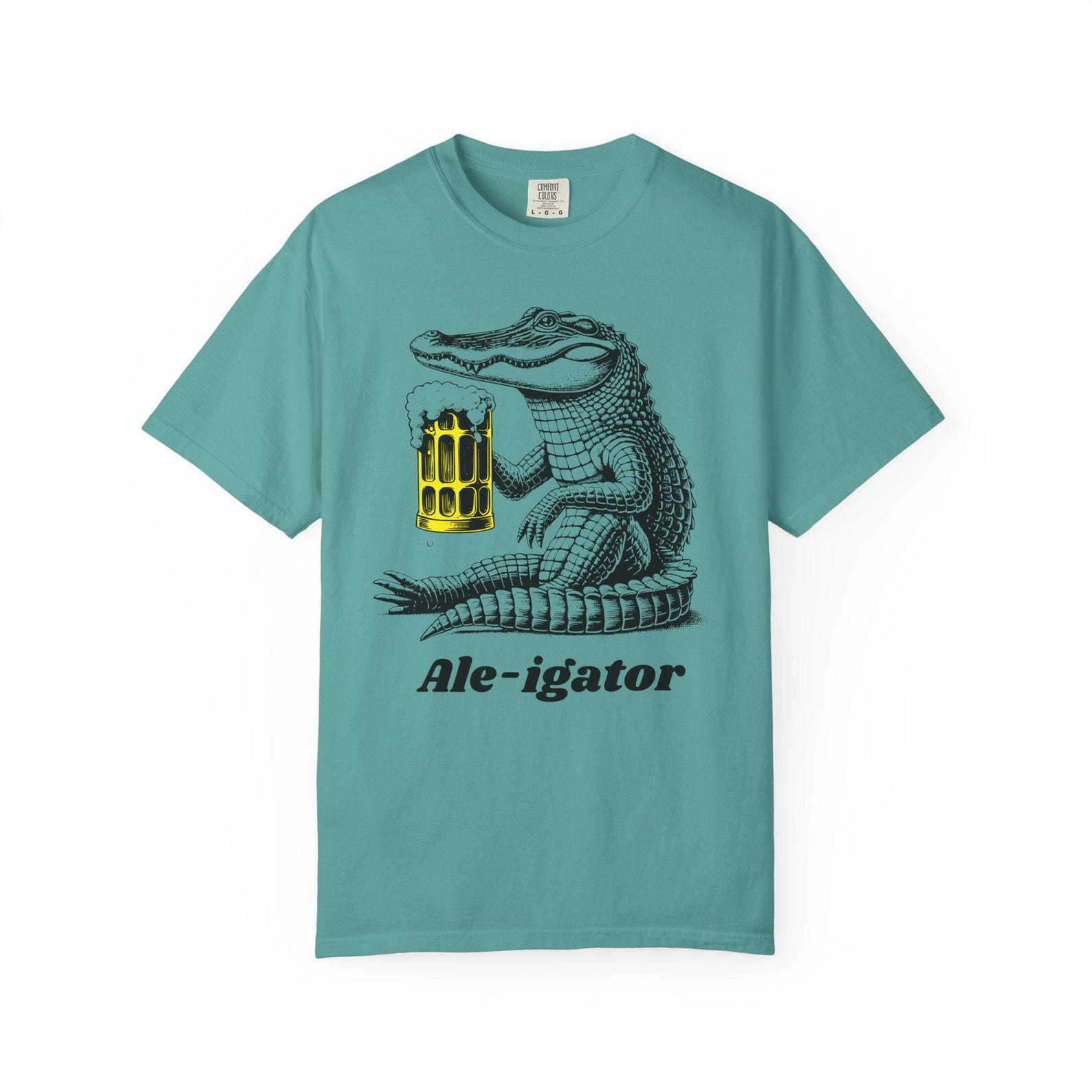 Ale-igator beer alligator T-Shirt | funny brewery shirt 2XL