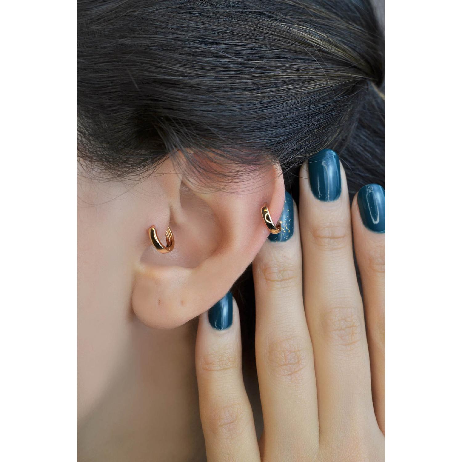 

Плоская серьга-кольцо для пирсинга козелка и хряща Tek Beden