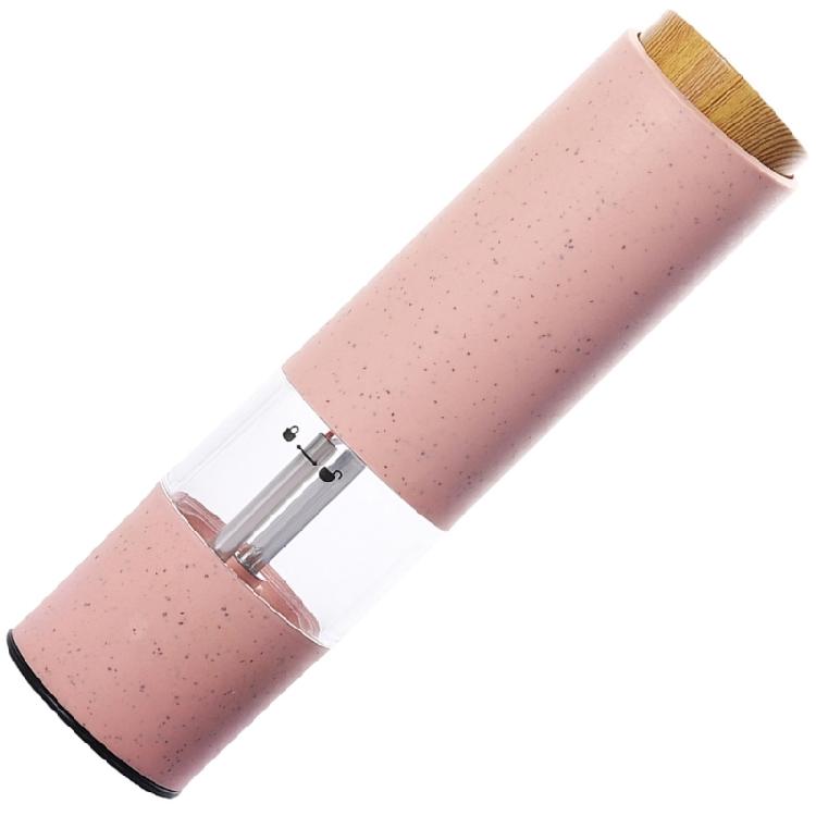 

Electric Peppers Grinder With Nonrust Steel Blade 4 Bright Color Option Effortlessly Single Button Operation Kitchens рожевий