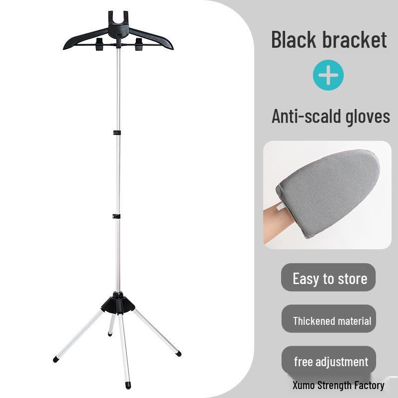Faltbares Boden-Bügeltischgestell mit Handbügelbrett und verstellbaren Stützschienen