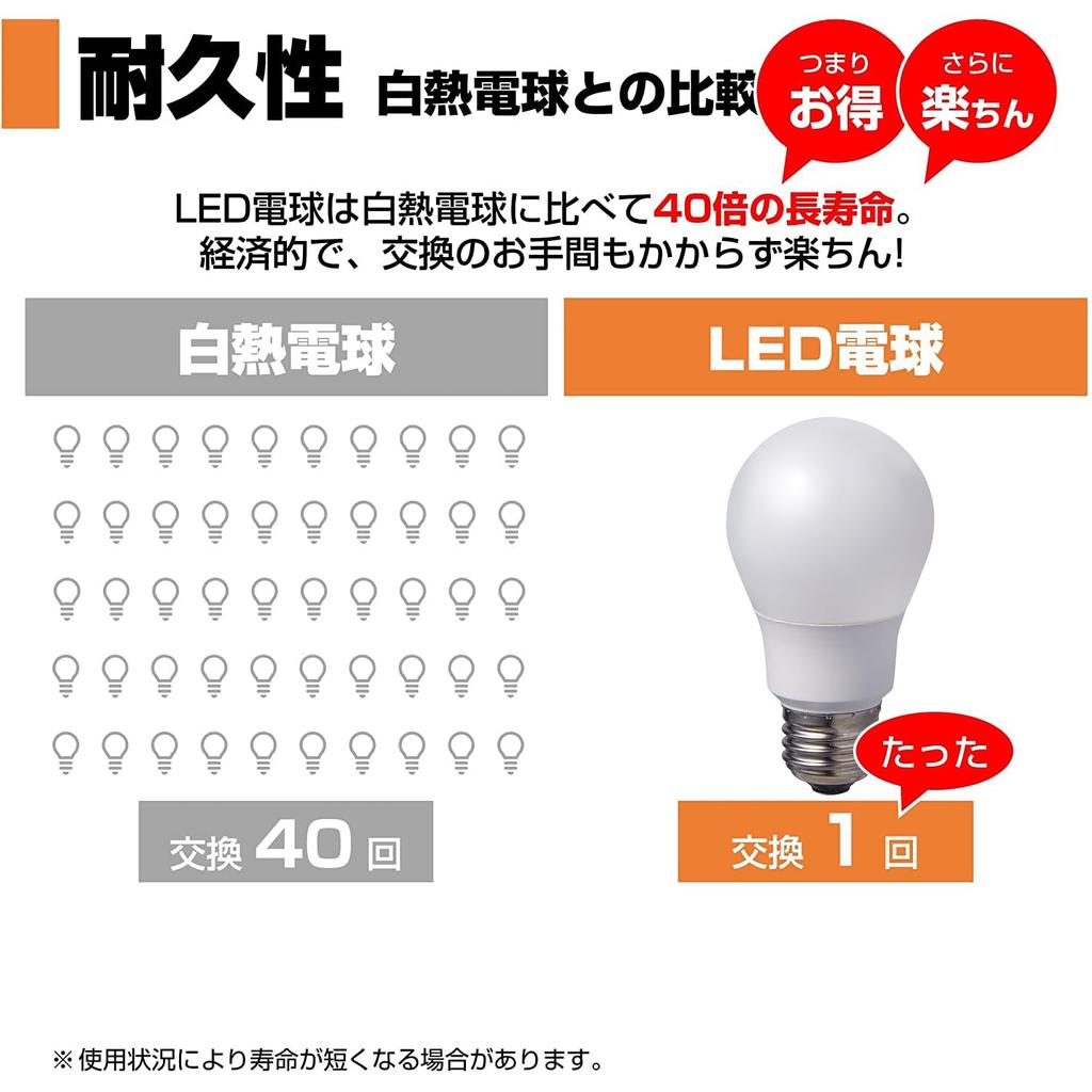 ELPA LED light bulb, E26 base, equivalent to 100W incandescent bulb, general-purpose bulb shape, wide beam angle, daylight white, LDA12D-G-G5104