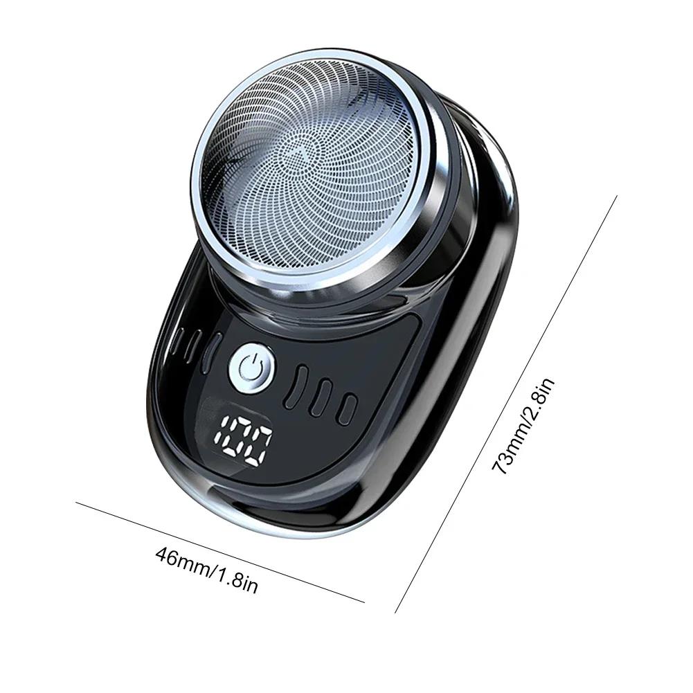 Hot Sale Mini Portable Electric Shaver Car Pocket Size Beard Shaver Wet & Dry Mens Face Razor Mini Hair Trimmer for Men Travel