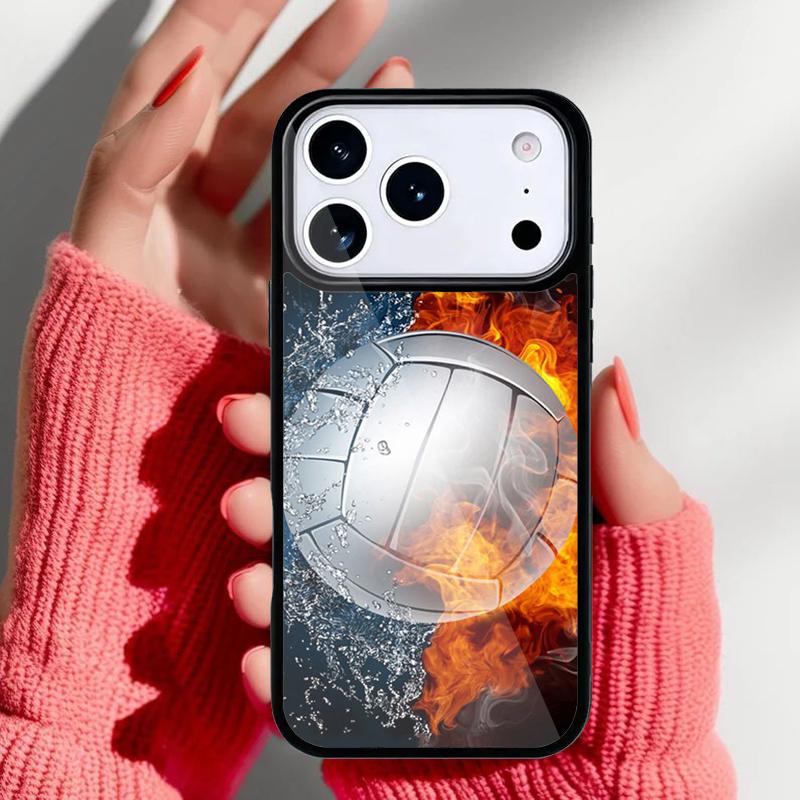Liebe Volleyball Spielen Handyhülle für iPhone 17 16 15 14 13 Pro Max Rückabdeckung für 12 11 Pro Hülle