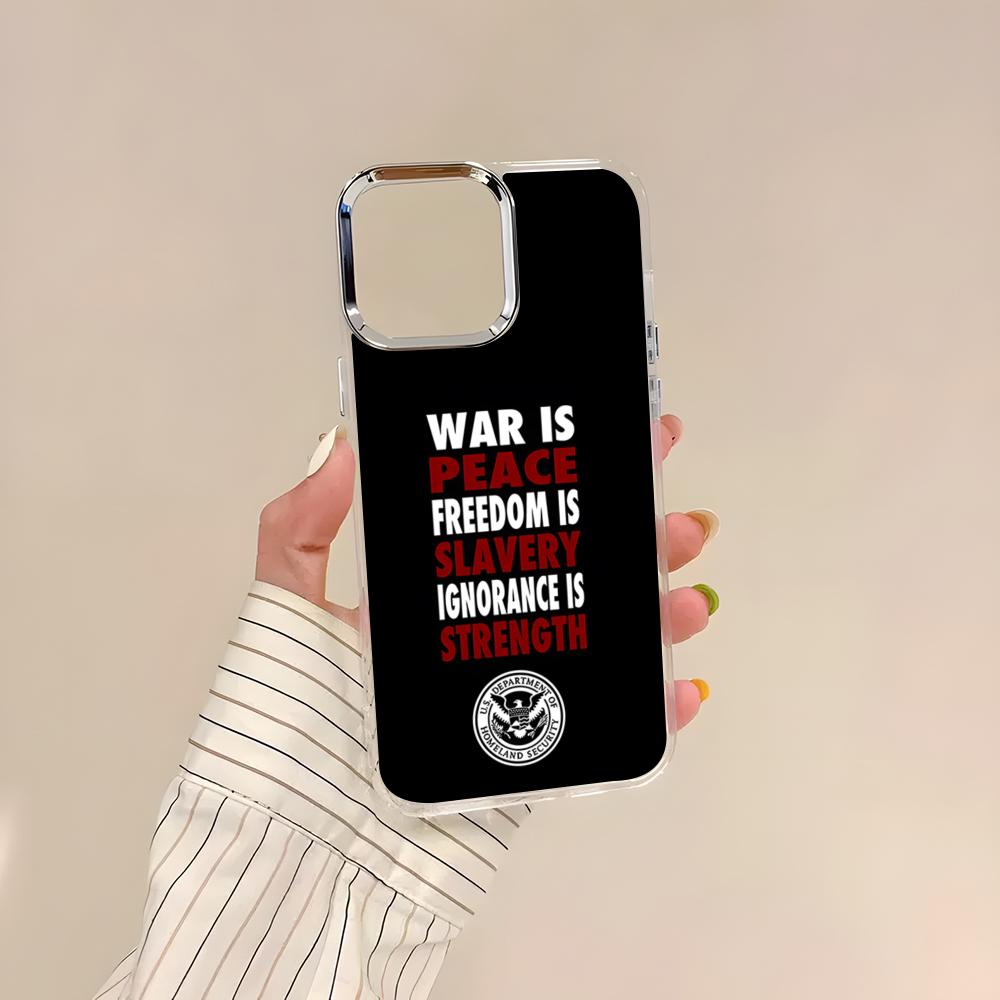 1984 George Orwell Phone Case For IPhone 17 Air 16 15 14 13 12 11 Pro Pro Max Plus Transparent Soft Cover