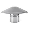 6 Inch Stove Pipe Chimney Cap Silver Durable Chimney Cap for Hood Pipes Roof Chimneys