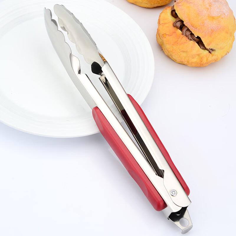 Thickened Stainless Steel BBQ & Food Tongs (6-Pack)