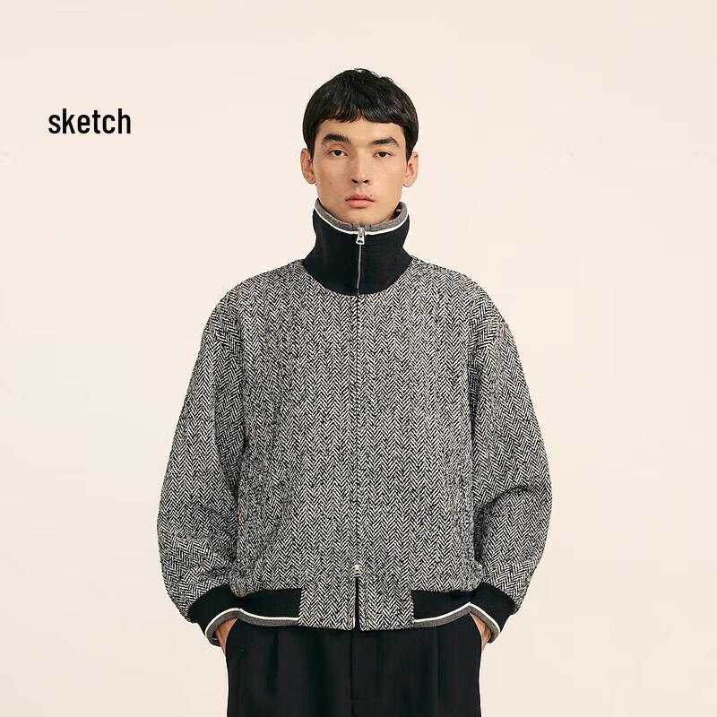 SPEEDO Men s 2024 Winter Loose Fit Wool Blend Lapel Short Jacket S