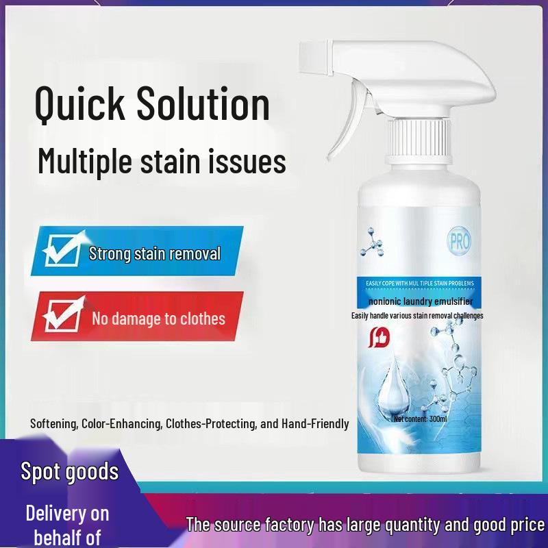 Versatile Stain Remover Spray: Eliminates Oil Stains & Yellowing for Clothes. Hot Seller!