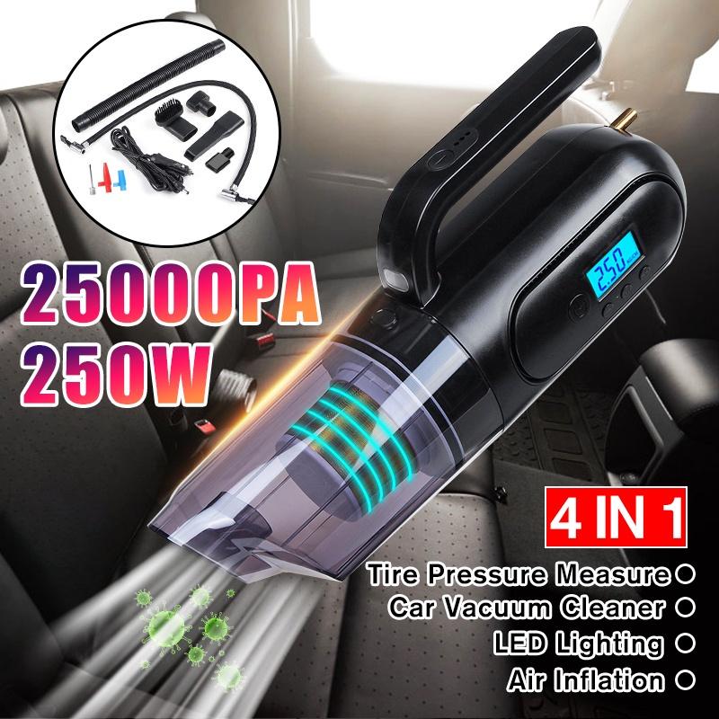 Powerful Wireless Vacuum Cleaner Home And Car Computer with LED Display Light Portable Auto Vacuum Cleaner Robot 250W