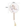 Vintage Chinese Style Chinese Style Fan Handheld with Pendant Embroidery Fan Floral Pattern Tassels Silk Fan Chinese Wedding