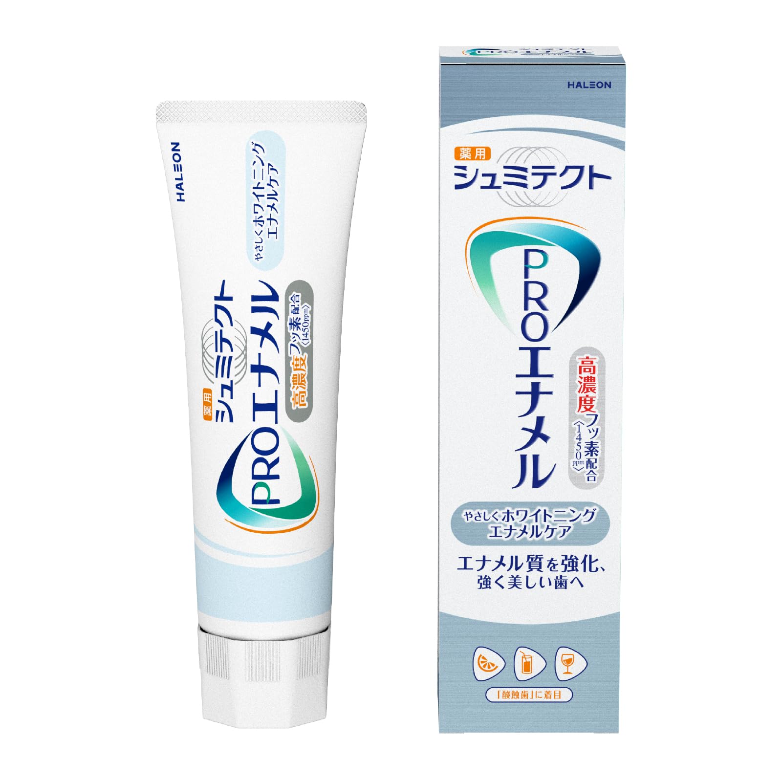 

Shumitect PRO Enamel - Gentle Whitening Enamel Care [Quasi-drug] Toothpaste for Sensitive Teeth Care - High Concentration Fluoride 1450ppm 90g (x 1)